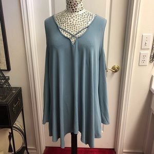 Pepper Blu Cold Shoulder Top